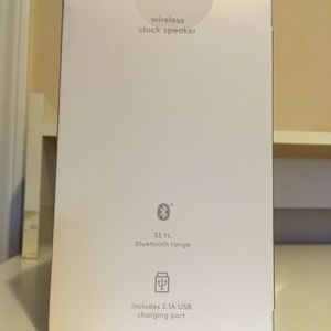 heyday wireless clock speaker